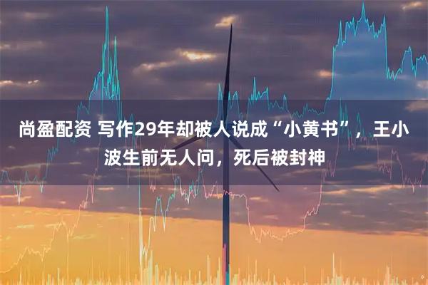 尚盈配资 写作29年却被人说成“小黄书”，王小波生前无人问，死后被封神