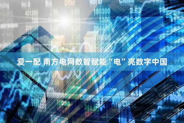 爱一配 南方电网数智赋能“电”亮数字中国